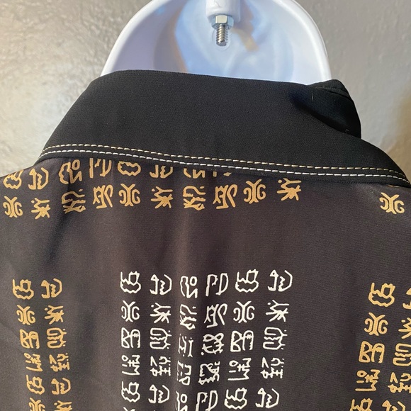 No Label-Black Unusual  Design Button down  Long sleeve Blouse - Picture 13 of 16